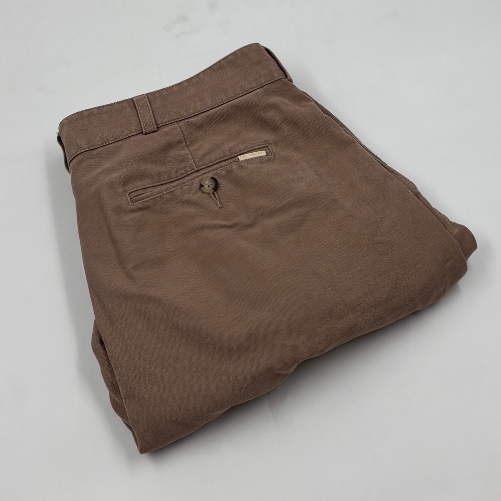 Aime Leon Dore Men's L Brown Pleated Chino Cotton 6 Inch Inseam Shorts